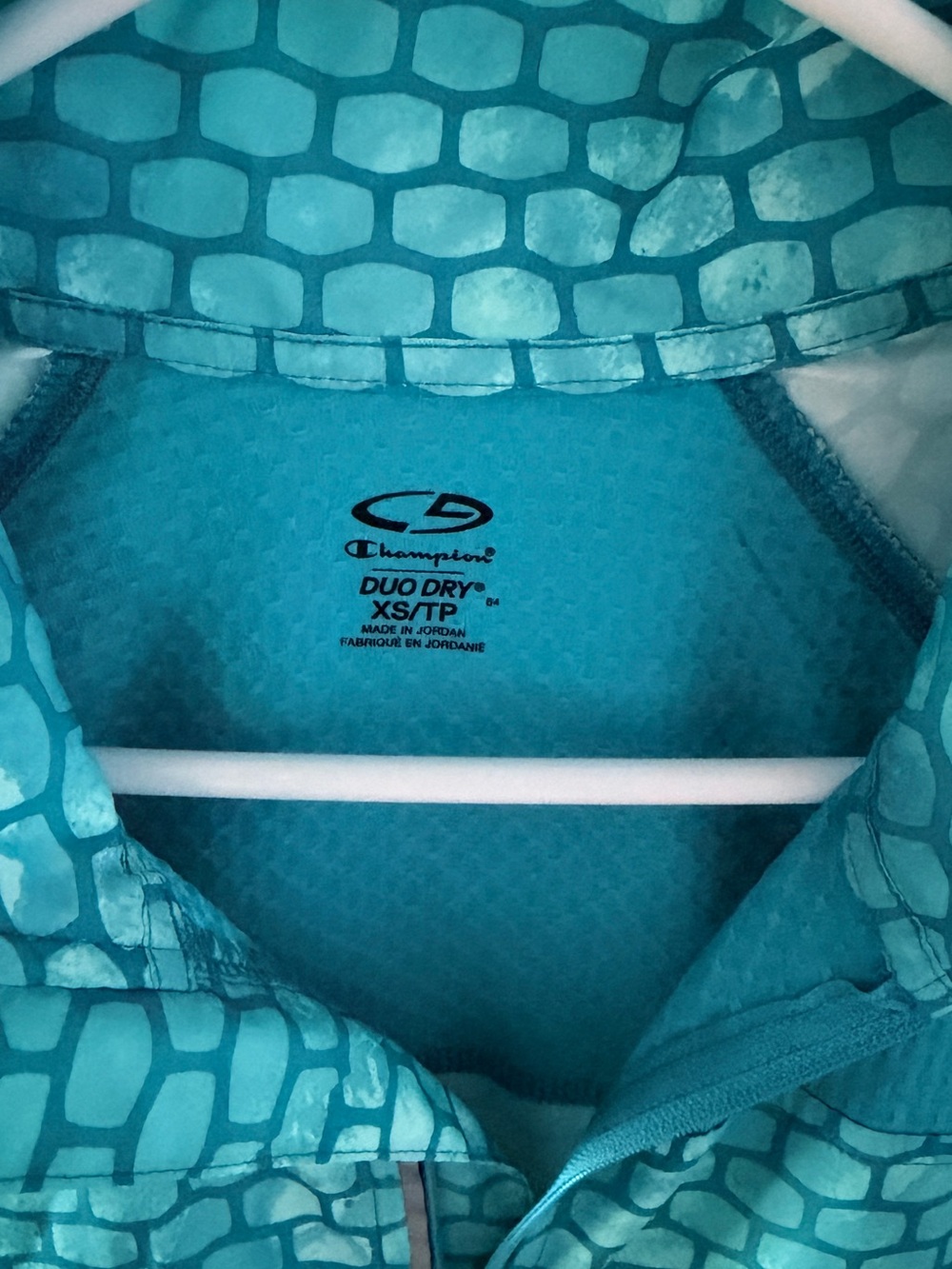 Champion Teal Geometric Duo Dry Jacket